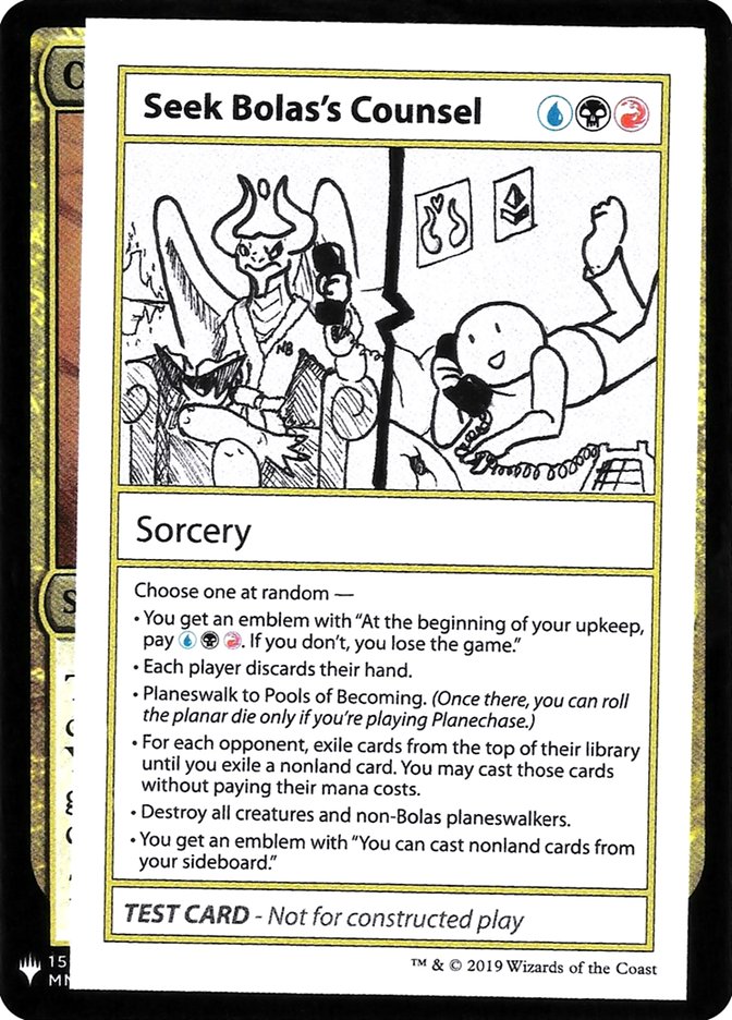 Seek Bolas's Counsel [Mystery Booster Playtest Cards] | Webway Games
