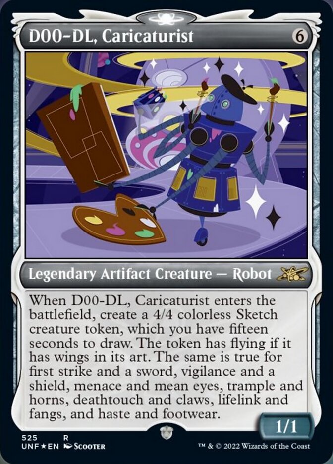 D00-DL, Caricaturist (Showcase) (Galaxy Foil) [Unfinity] | Webway Games