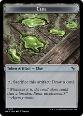 Thopter (0020) // Clue (0017) Double-Sided Token [Murders at Karlov Manor Tokens] | Webway Games