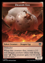 Treasure // Dragon Egg Double-Sided Token [Commander Masters Tokens] | Webway Games