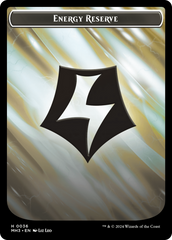Phyrexian Golem // Energy Reserve Double-Sided Token [Modern Horizons 3 Tokens] | Webway Games