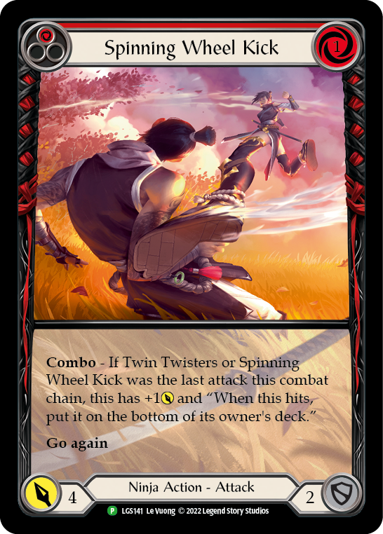Spinning Wheel Kick (Red) [LGS141] (Promo)  Rainbow Foil | Webway Games