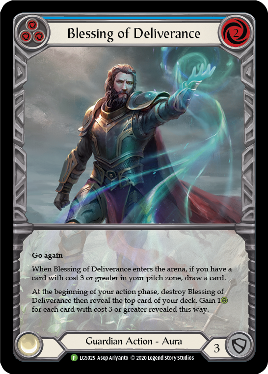 Blessing of Deliverance (Blue) [LGS025] (Promo) | Webway Games