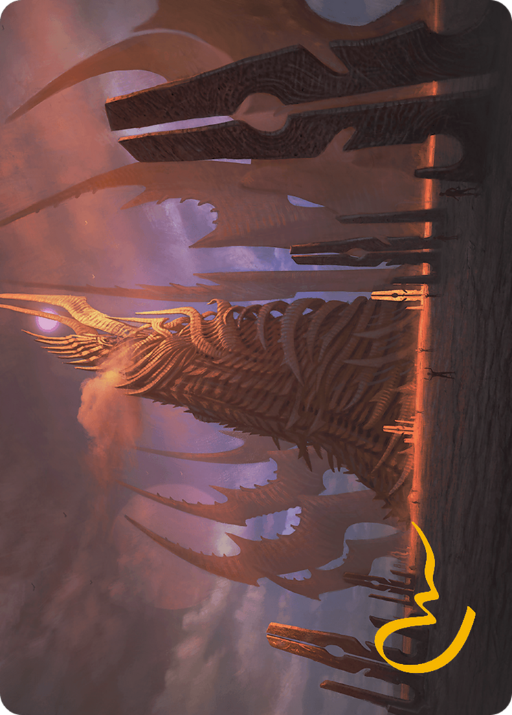 Phyrexian Tower Art Card (Gold-Stamped Signature) [Modern Horizons 3 Art Series] | Webway Games