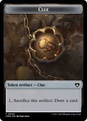 Clue // Cat (0005) Double-Sided Token [Commander Masters Tokens] | Webway Games