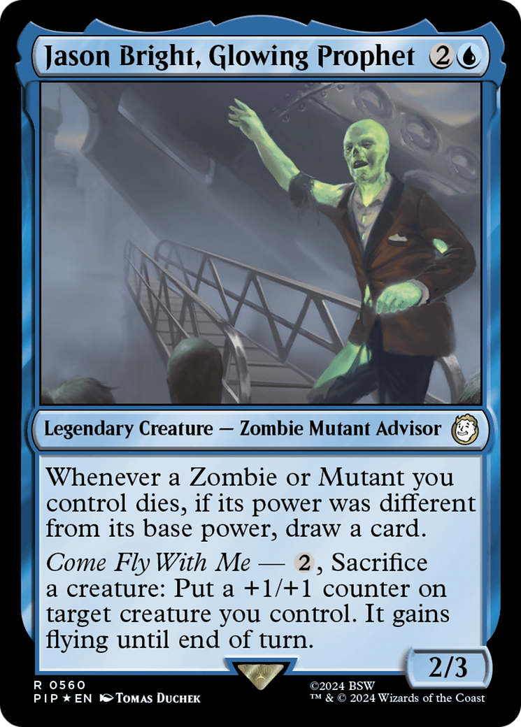 Jason Bright, Glowing Prophet (Surge Foil) [Fallout] | Webway Games