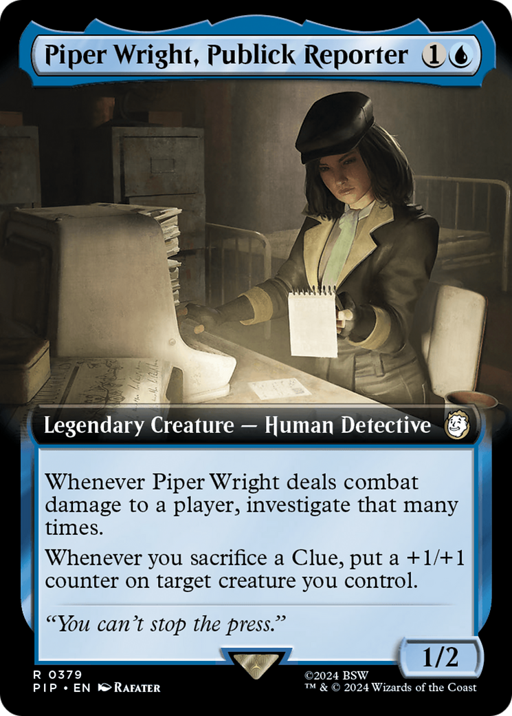 Piper Wright, Publick Reporter (Extended Art) [Fallout] | Webway Games