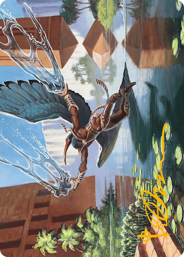 Nadu, Winged Wisdom Art Card (Gold-Stamped Signature) [Modern Horizons 3 Art Series] | Webway Games