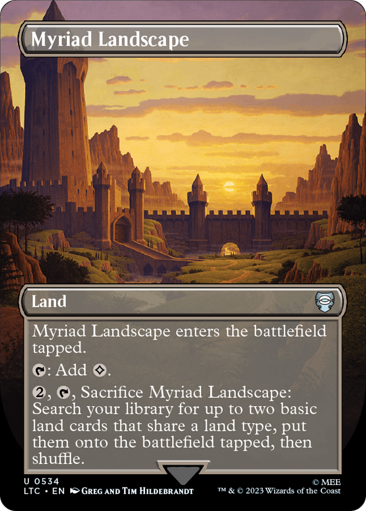 Myriad Landscape (Borderless) [The Lord of the Rings: Tales of Middle-Earth Commander] | Webway Games