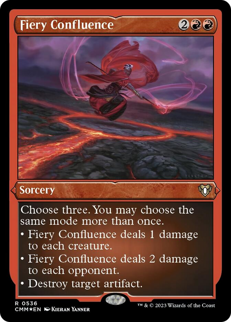 Fiery Confluence (Foil Etched) [Commander Masters] | Webway Games