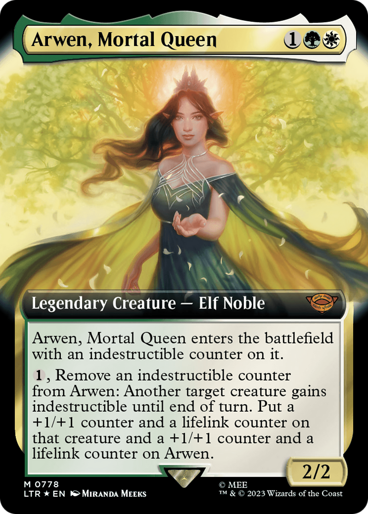 Arwen, Mortal Queen (Extended Art) (Surge Foil) [The Lord of the Rings: Tales of Middle-Earth] | Webway Games
