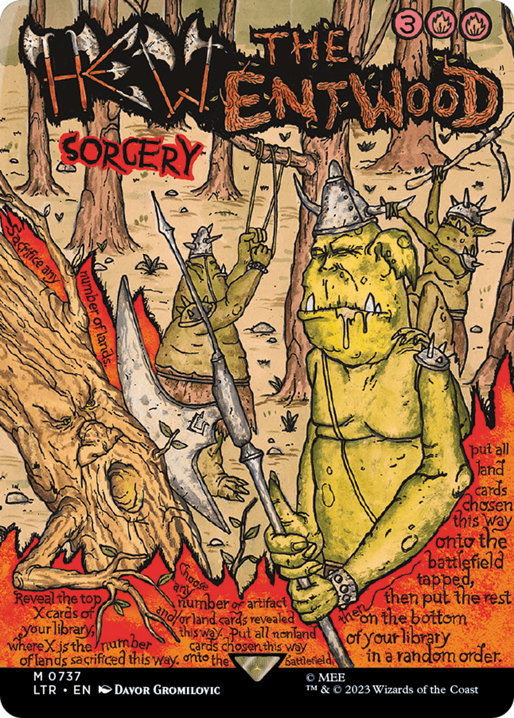 Hew the Entwood (Borderless Poster) [The Lord of the Rings: Tales of Middle-Earth] | Webway Games
