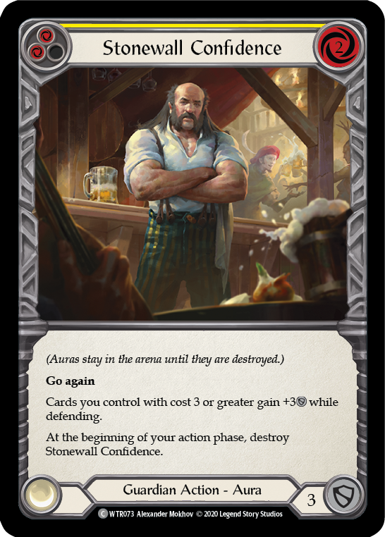 Stonewall Confidence (Yellow) [U-WTR073] (Welcome to Rathe Unlimited)  Unlimited Normal | Webway Games