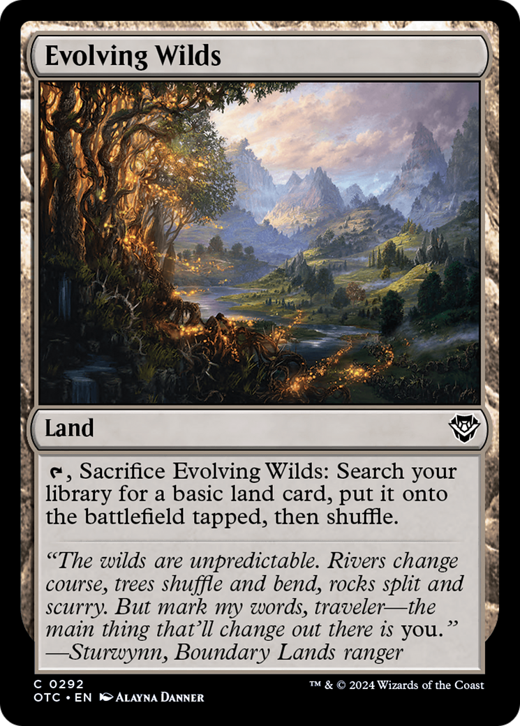 Evolving Wilds [Outlaws of Thunder Junction Commander] | Webway Games