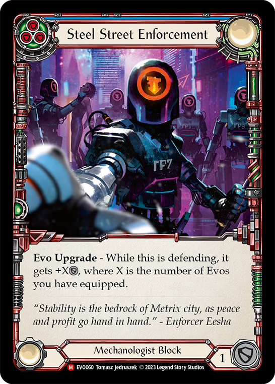 Steel Street Enforcement [EVO060] (Bright Lights)  Rainbow Foil | Webway Games