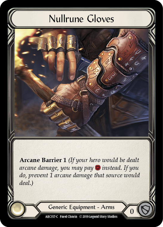 Nullrune Gloves [ARC157-C] (Arcane Rising)  1st Edition Normal | Webway Games