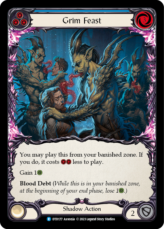 Grim Feast (Blue) [DTD177] (Dusk Till Dawn)  Rainbow Foil | Webway Games