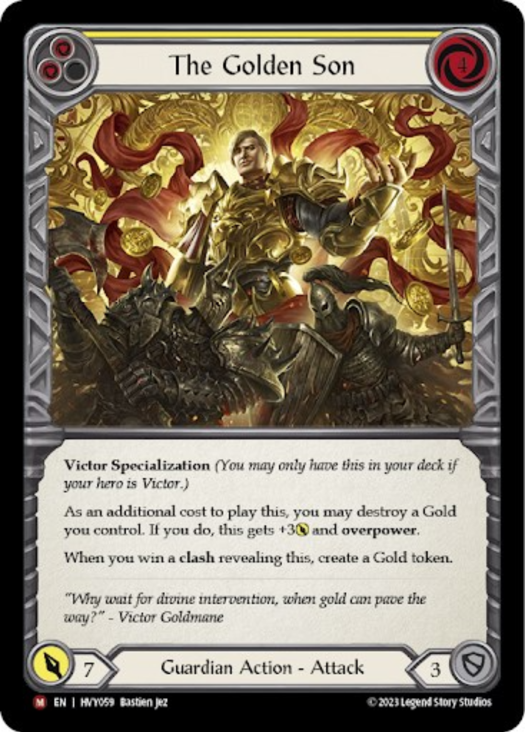 The Golden Son (Yellow) [HVY059] (Heavy Hitters) | Webway Games