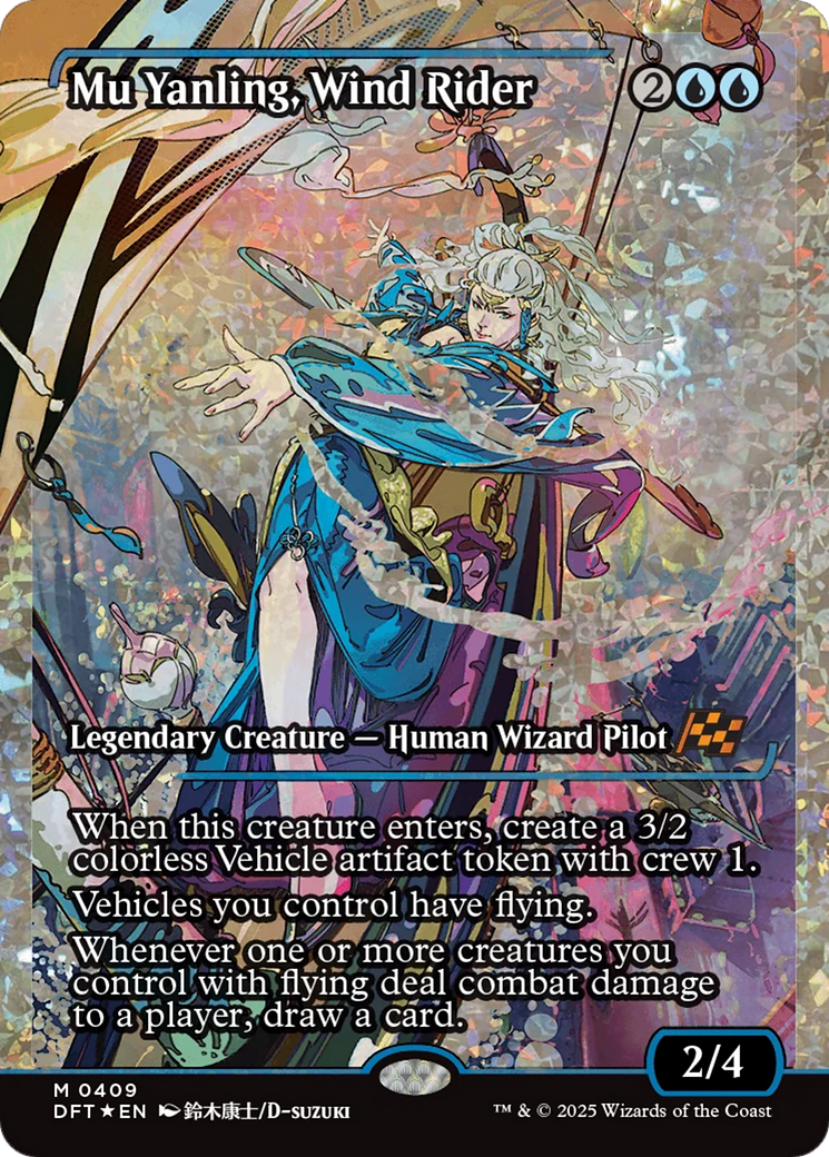 Mu Yanling, Wind Rider (Showcase) (Fracture Foil) [Aetherdrift] | Webway Games
