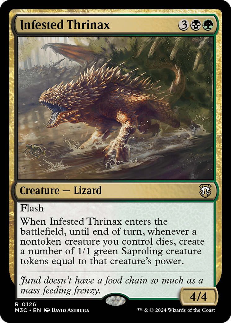 Infested Thrinax [Modern Horizons 3 Commander] | Webway Games