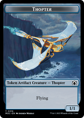 Thopter // Gold Double-Sided Token [March of the Machine Commander Tokens] | Webway Games