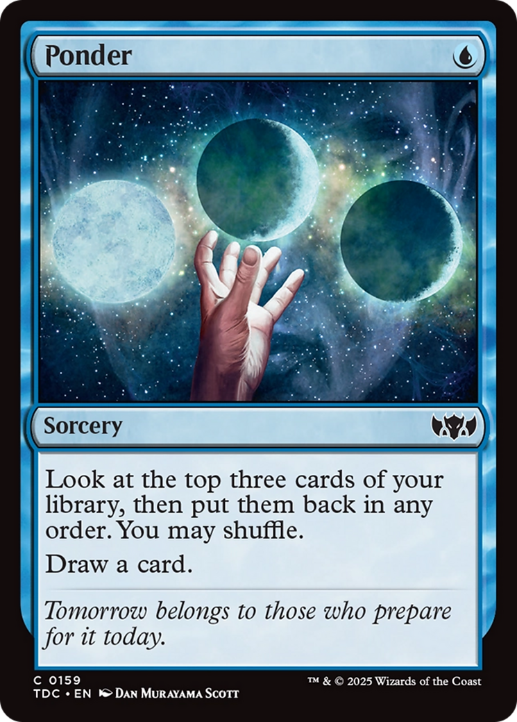 Ponder [Tarkir: Dragonstorm Commander] | Webway Games
