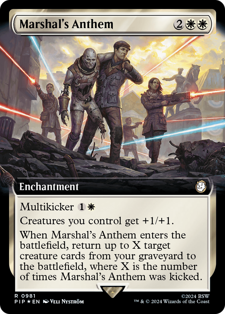 Marshal's Anthem (Extended Art) (Surge Foil) [Fallout] | Webway Games