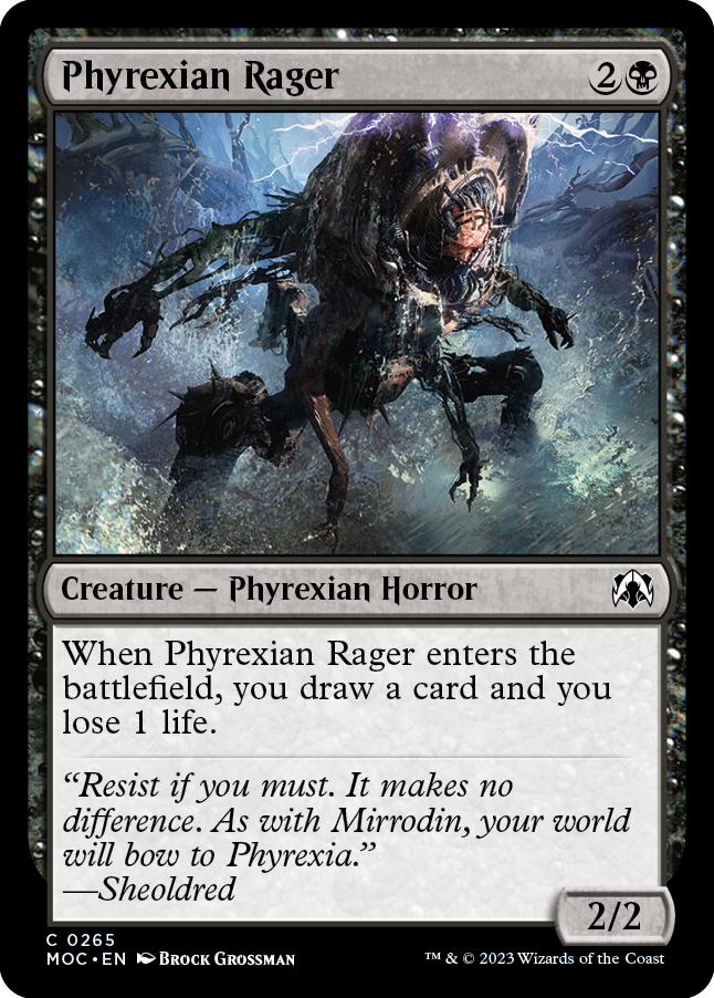 Phyrexian Rager [March of the Machine Commander] | Webway Games