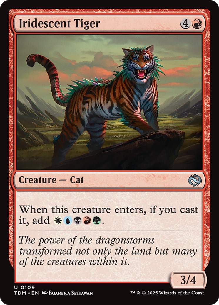 Iridescent Tiger [Tarkir: Dragonstorm] | Webway Games