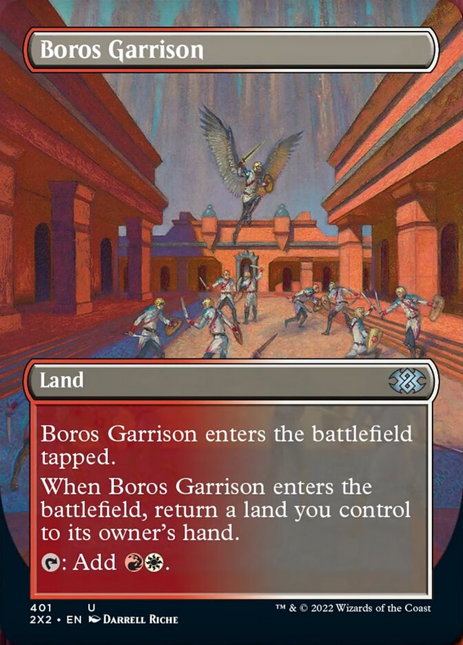Boros Garrison (Borderless Alternate Art) [Double Masters 2022] | Webway Games