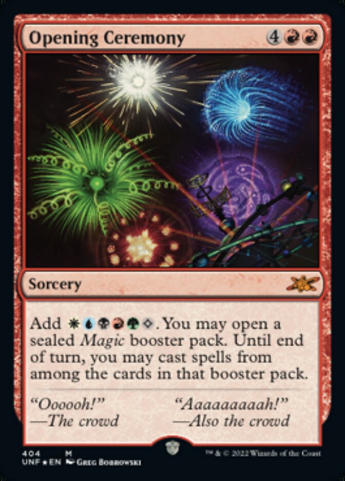 Opening Ceremony (Galaxy Foil) [Unfinity] | Webway Games