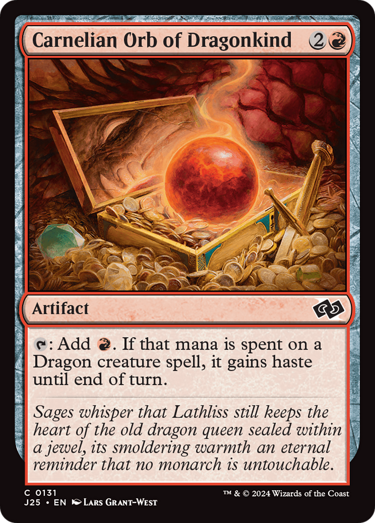 Carnelian Orb of Dragonkind [Foundations Jumpstart] | Webway Games