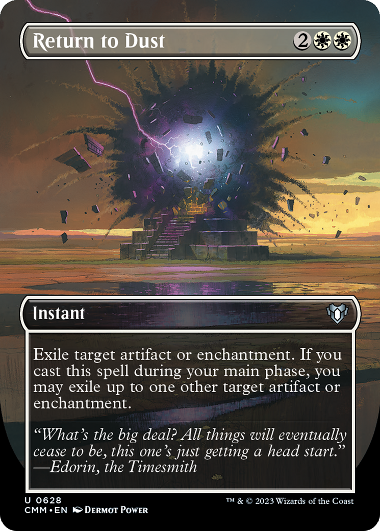 Return to Dust (Borderless Alternate Art) [Commander Masters] | Webway Games