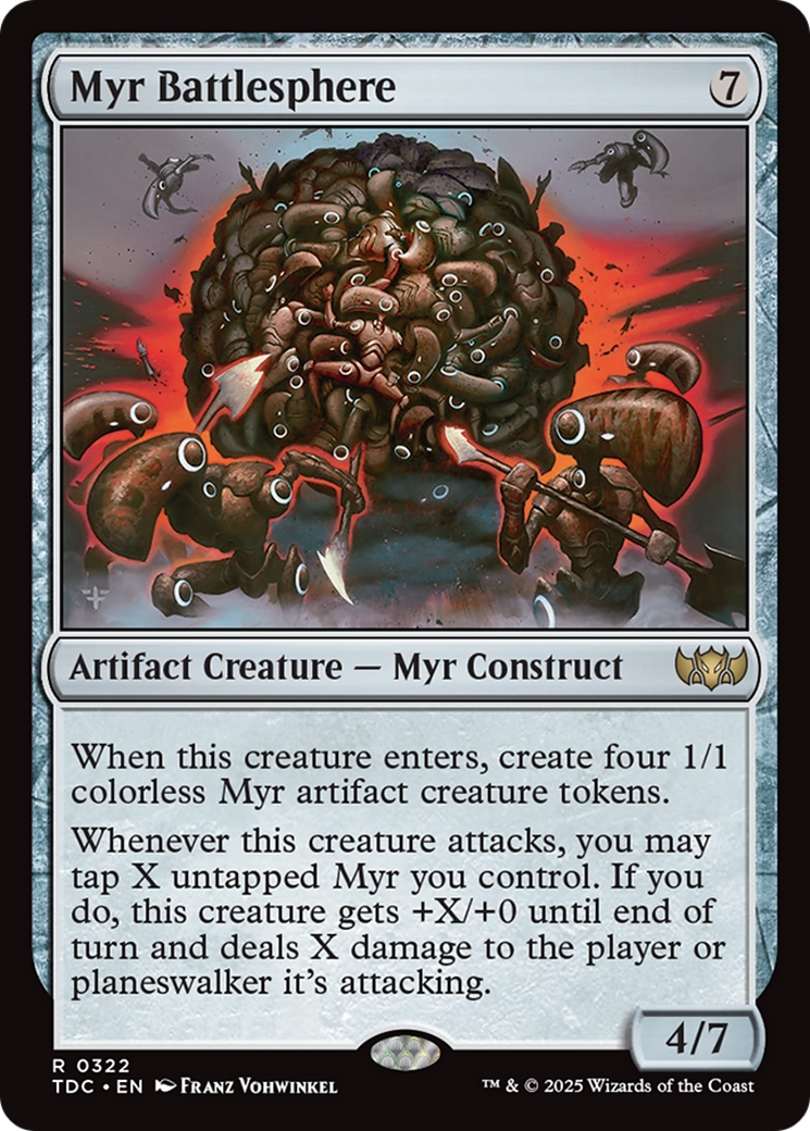 Myr Battlesphere [Tarkir: Dragonstorm Commander] | Webway Games