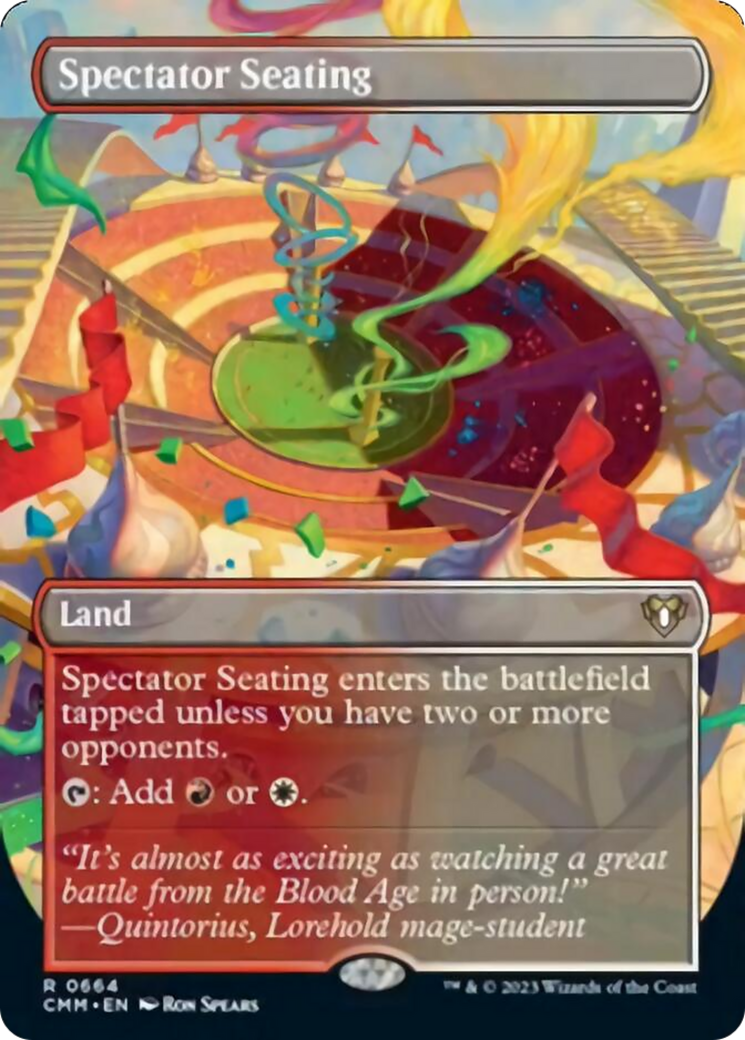 Spectator Seating (Borderless Alternate Art) [Commander Masters] | Webway Games