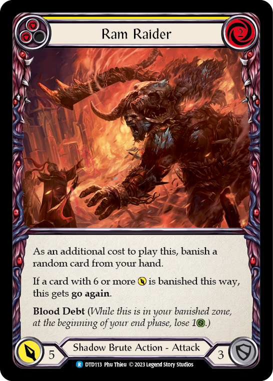 Ram Raider (Yellow) [DTD113] (Dusk Till Dawn)  Rainbow Foil | Webway Games
