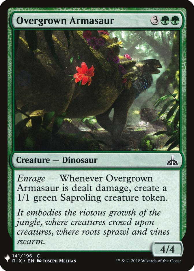 Overgrown Armasaur [Mystery Booster] | Webway Games