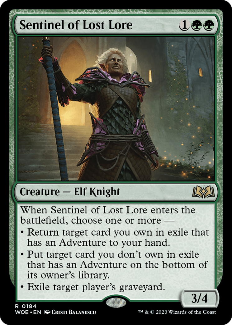 Sentinel of Lost Lore [Wilds of Eldraine] | Webway Games
