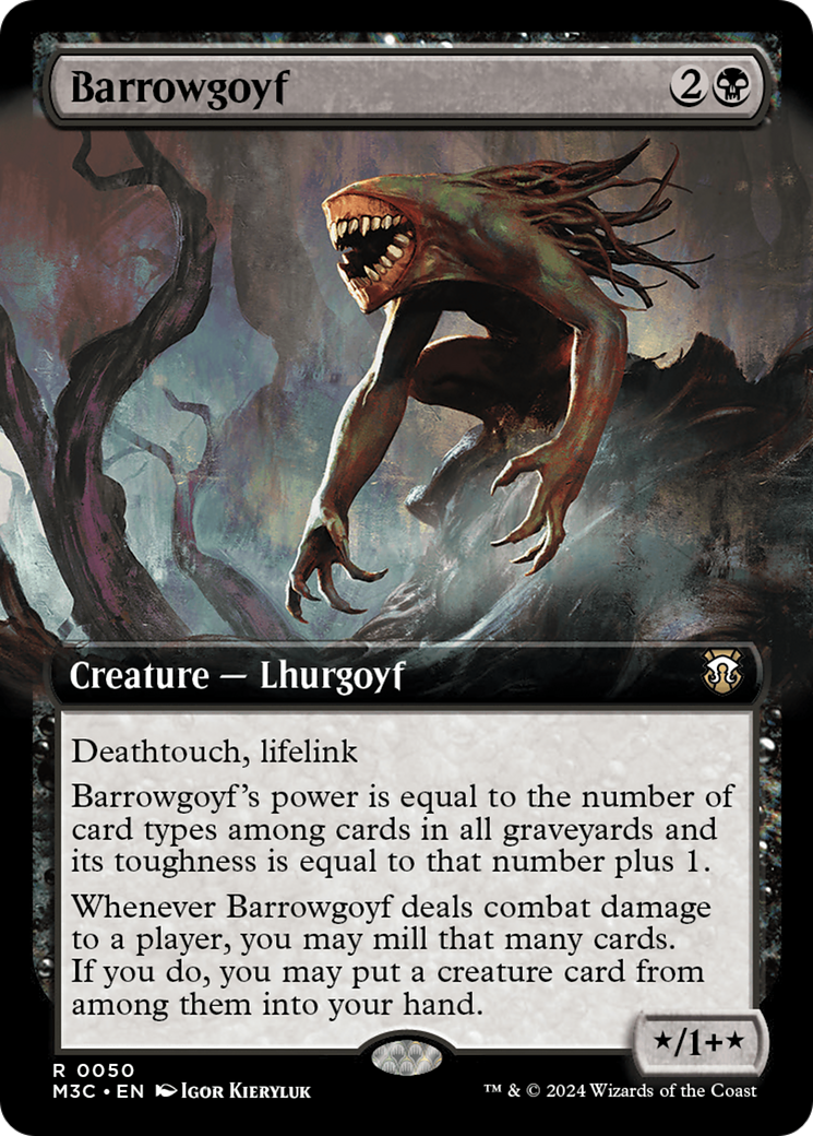 Barrowgoyf (Extended Art) (Ripple Foil) [Modern Horizons 3 Commander] | Webway Games