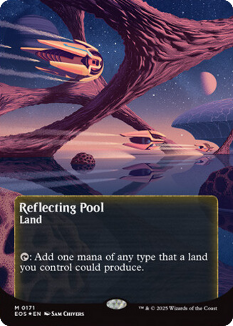 Reflecting Pool (0171) (Borderless) (Galaxy Foil) [Edge of Eternities: Stellar Sights] | Webway Games