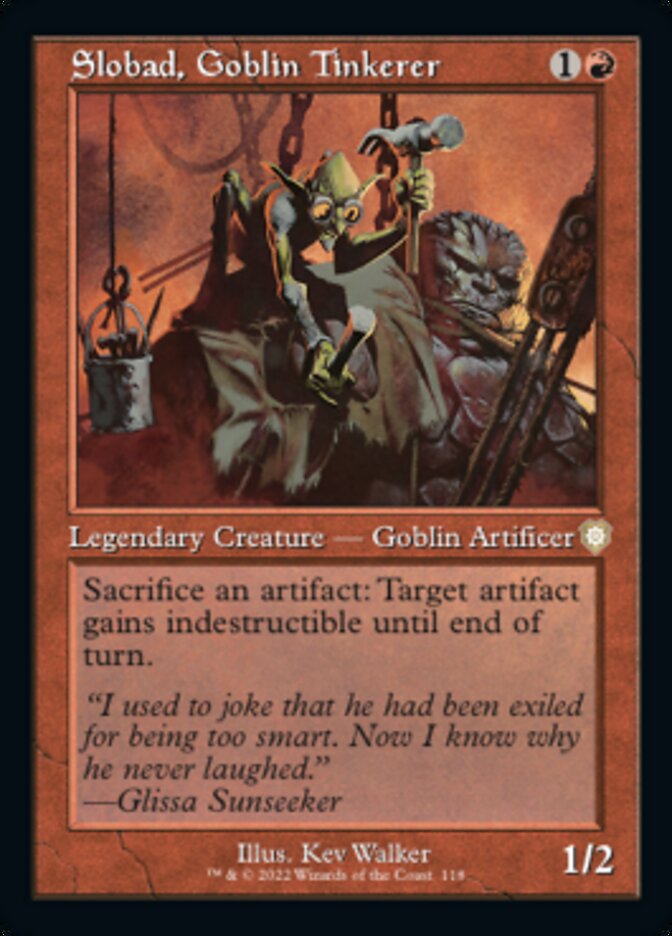 Slobad, Goblin Tinkerer (Retro) [The Brothers' War Commander] | Webway Games