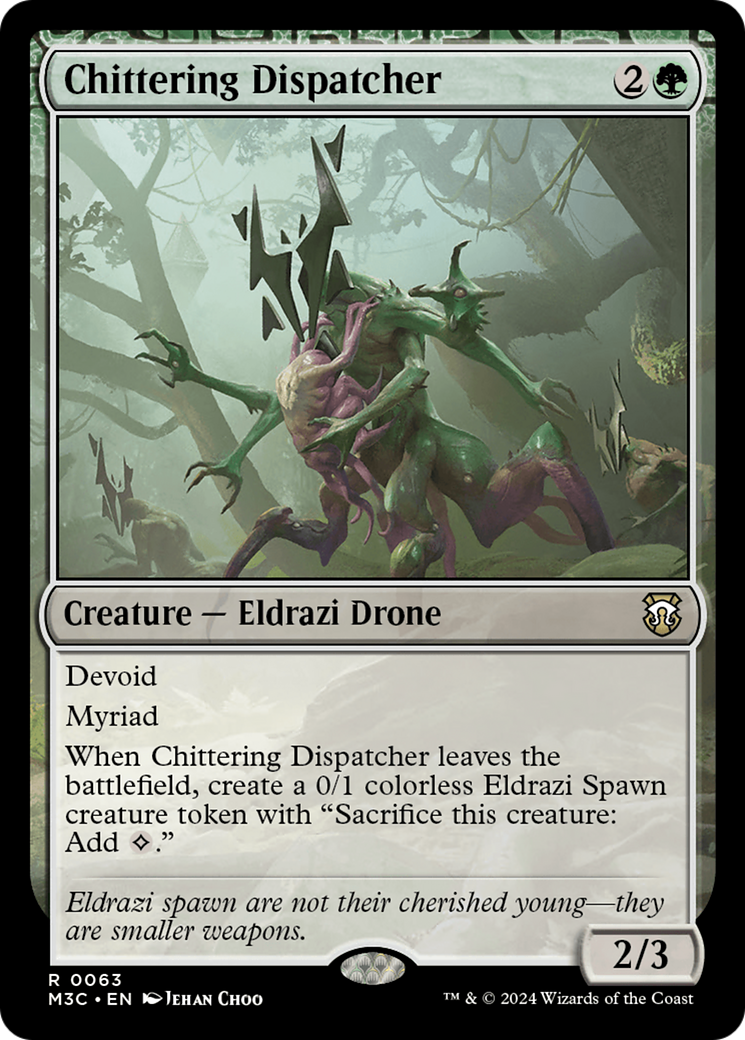 Chittering Dispatcher (Ripple Foil) [Modern Horizons 3 Commander] | Webway Games