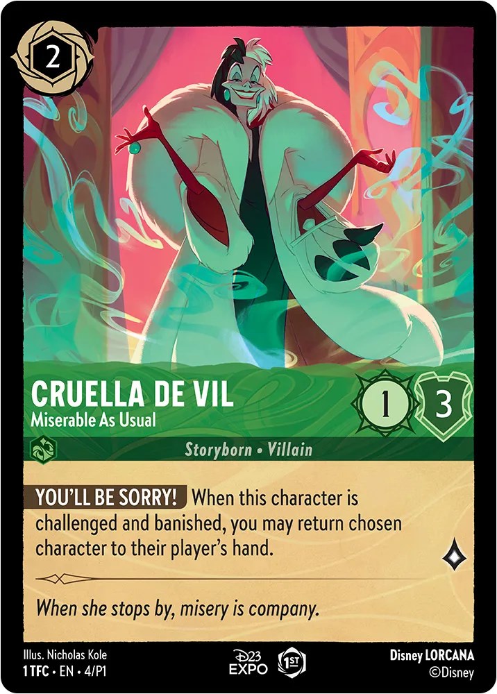Cruella de Vil (4) [D23 Promos] | Webway Games