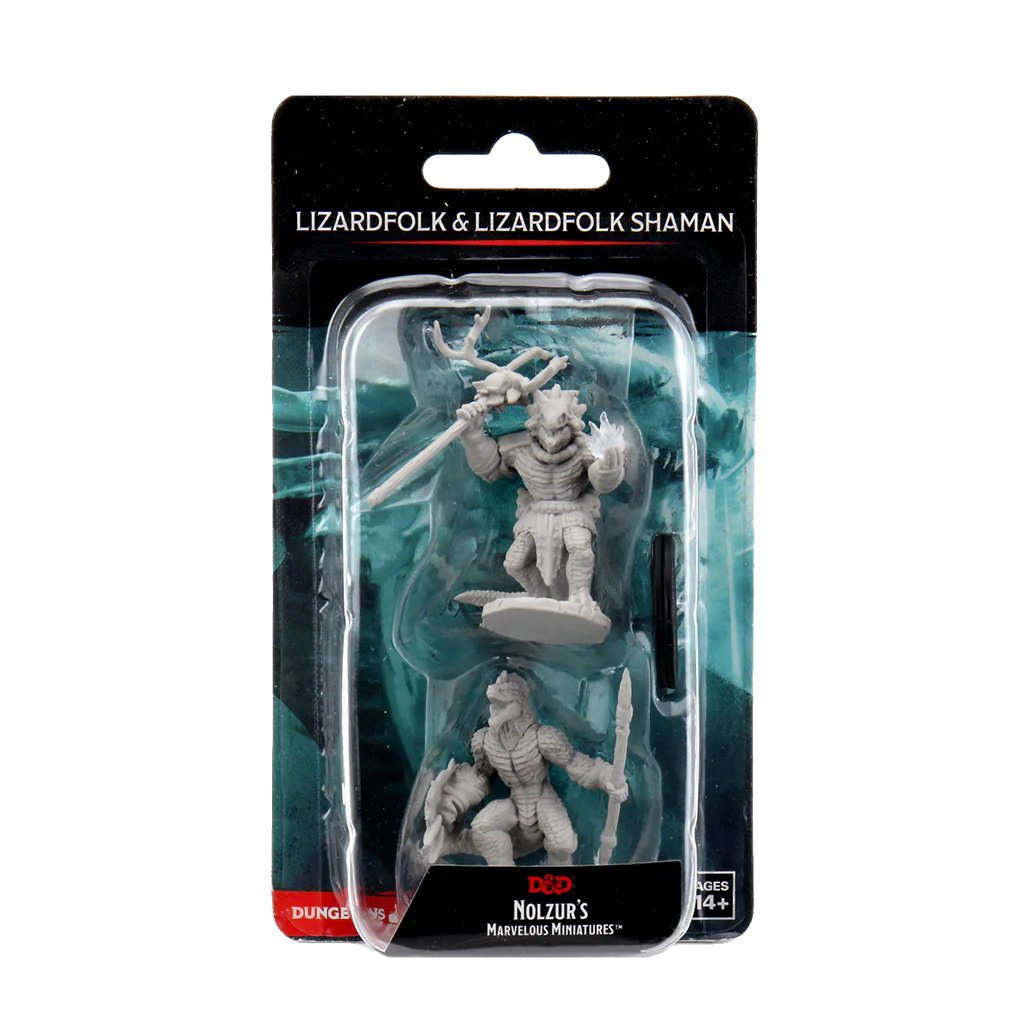 D&D NOLZUR'S MARVELOUS MINIATURES - LIZARDFOLK & LIZARDFOLK SHAMAN | Webway Games