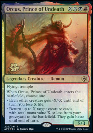 Orcus, Prince of Undeath [Dungeons & Dragons: Adventures in the Forgotten Realms Prerelease Promos] | Webway Games