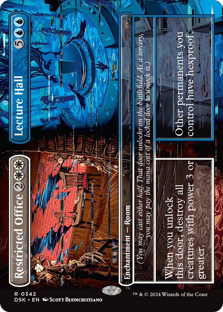 Restricted Office // Lecture Hall (Borderless) [Duskmourn: House of Horror] | Webway Games