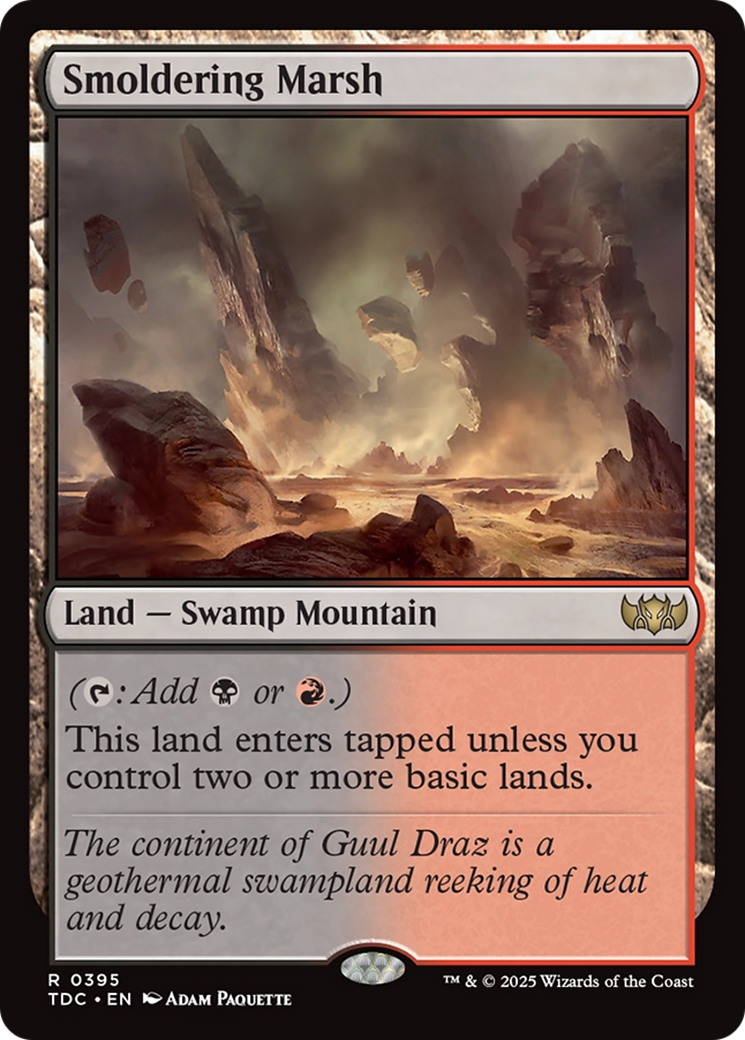 Smoldering Marsh [Tarkir: Dragonstorm Commander] | Webway Games