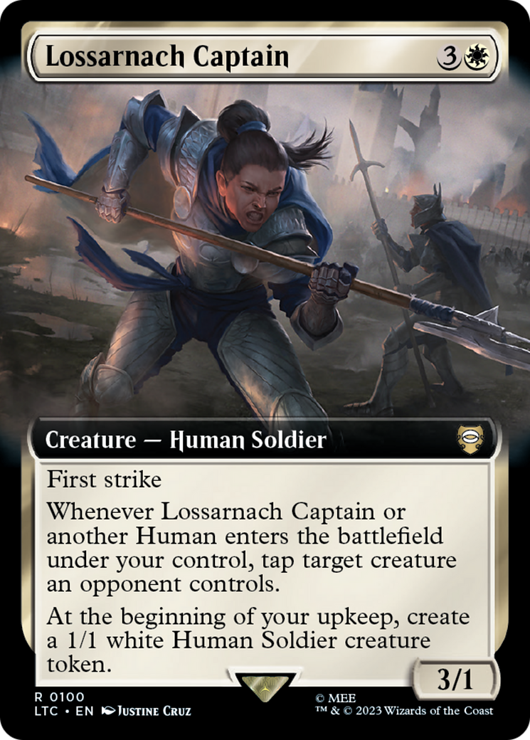 Lossarnach Captain (Extended Art) [The Lord of the Rings: Tales of Middle-Earth Commander] | Webway Games