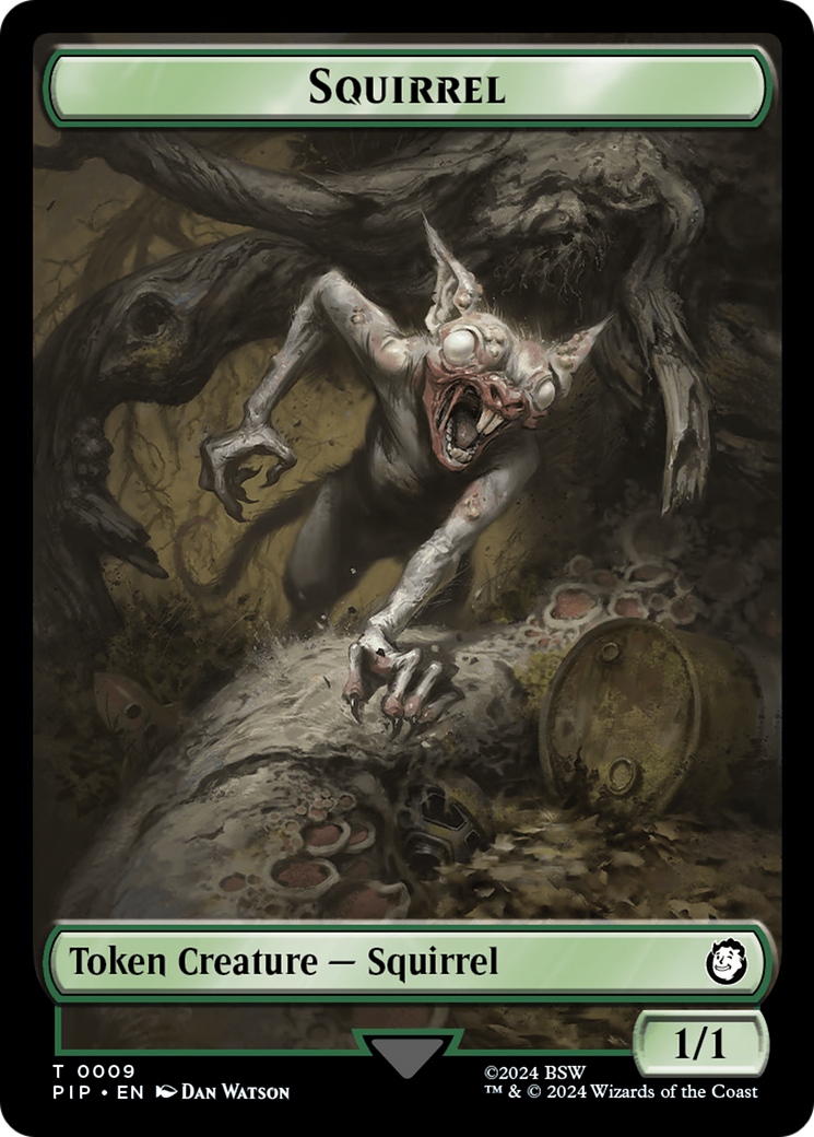 Food (013) // Squirrel Double-Sided Token [Fallout Tokens] | Webway Games