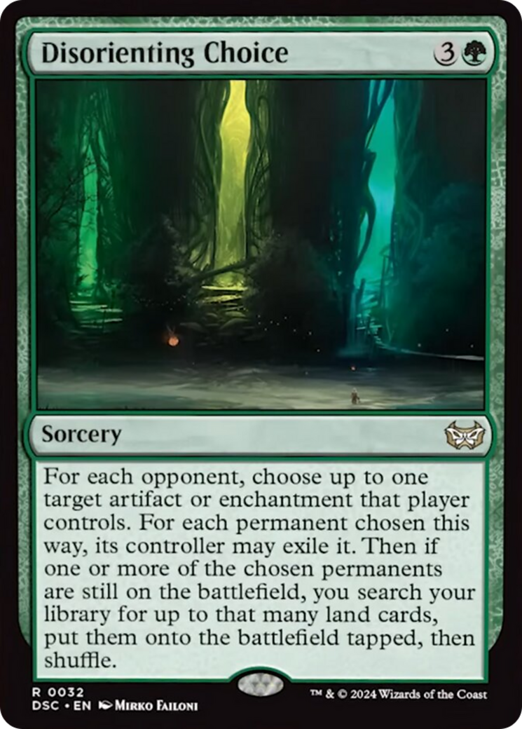 Disorienting Choice [Duskmourn: House of Horror Commander] | Webway Games